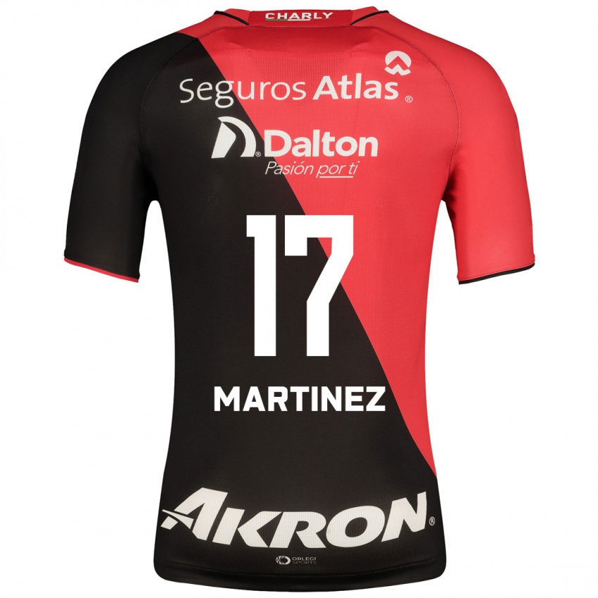 Uomo Maglia Jaziel Martinez #17 Nero Kit Gara Home 2023/24 Maglietta