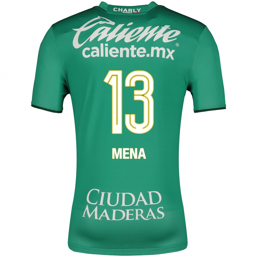 Uomo Maglia Ángel Mena #13 Verde Kit Gara Home 2023/24 Maglietta