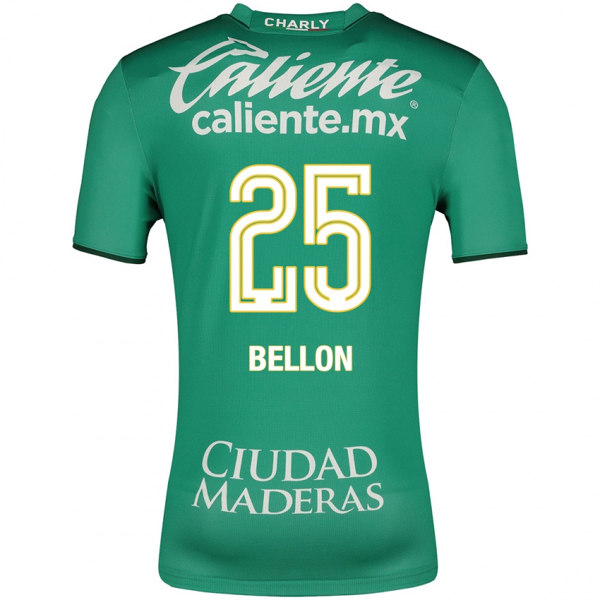Uomo Maglia Paul Bellón #25 Verde Kit Gara Home 2023/24 Maglietta