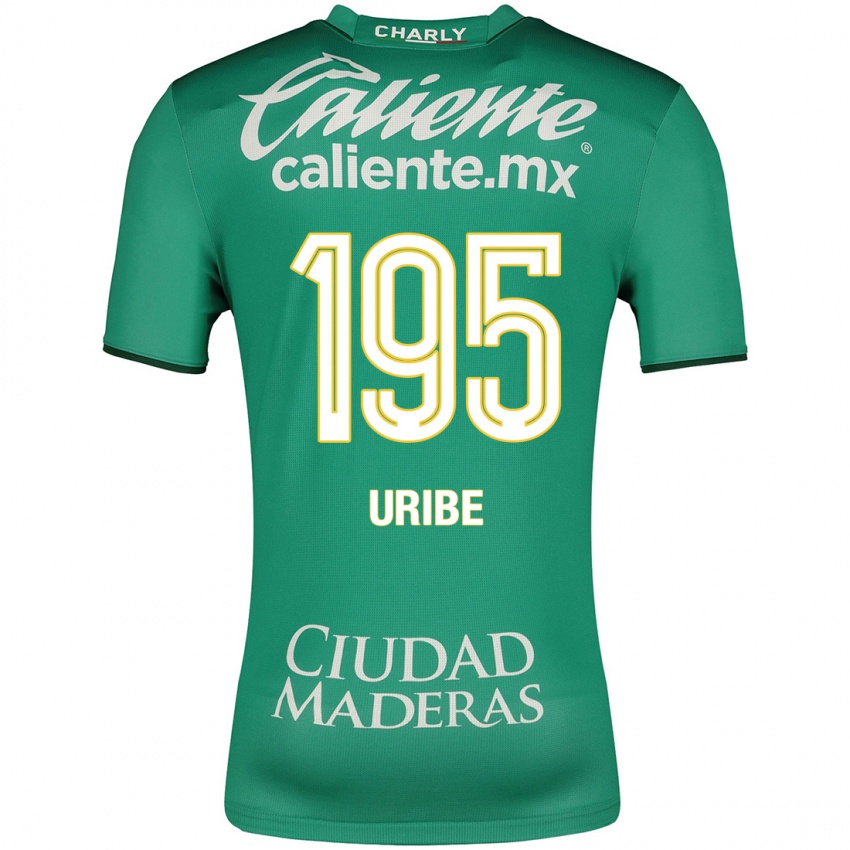 Uomo Maglia Héctor Uribe #195 Verde Kit Gara Home 2023/24 Maglietta