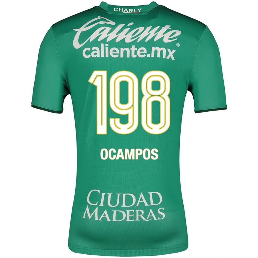 Uomo Maglia Omar Ocampos #198 Verde Kit Gara Home 2023/24 Maglietta