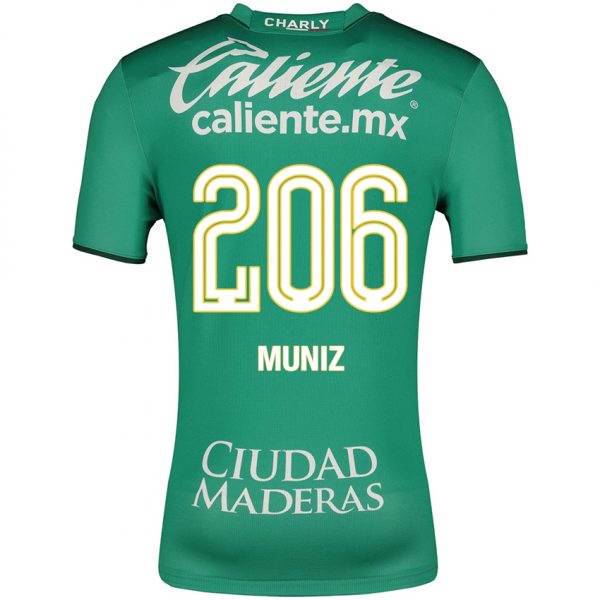Uomo Maglia Isaác Muñíz #206 Verde Kit Gara Home 2023/24 Maglietta