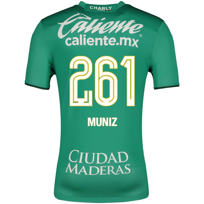 Uomo Maglia César Muñiz #261 Verde Kit Gara Home 2023/24 Maglietta