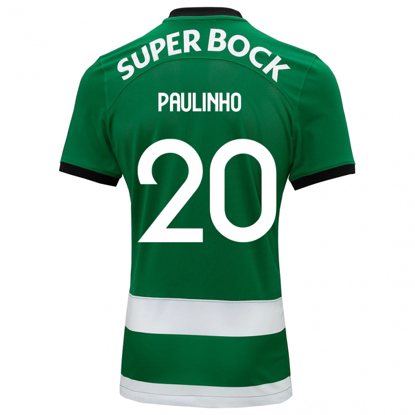 Uomo Maglia Paulinho #20 Verde Kit Gara Home 2023/24 Maglietta