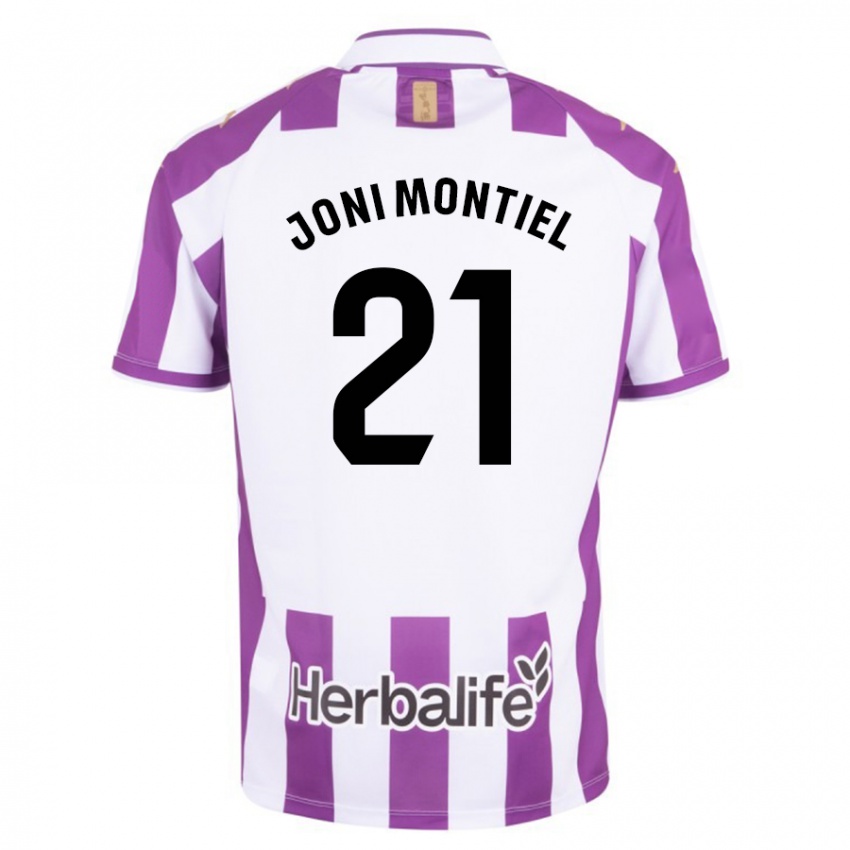 Uomo Maglia Joni Montiel #21 Porpora Kit Gara Home 2023/24 Maglietta