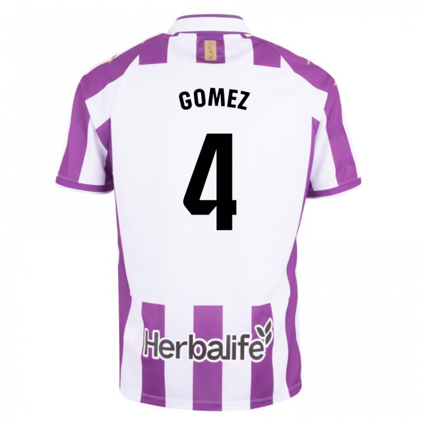 Uomo Maglia Adrián Gómez #4 Porpora Kit Gara Home 2023/24 Maglietta