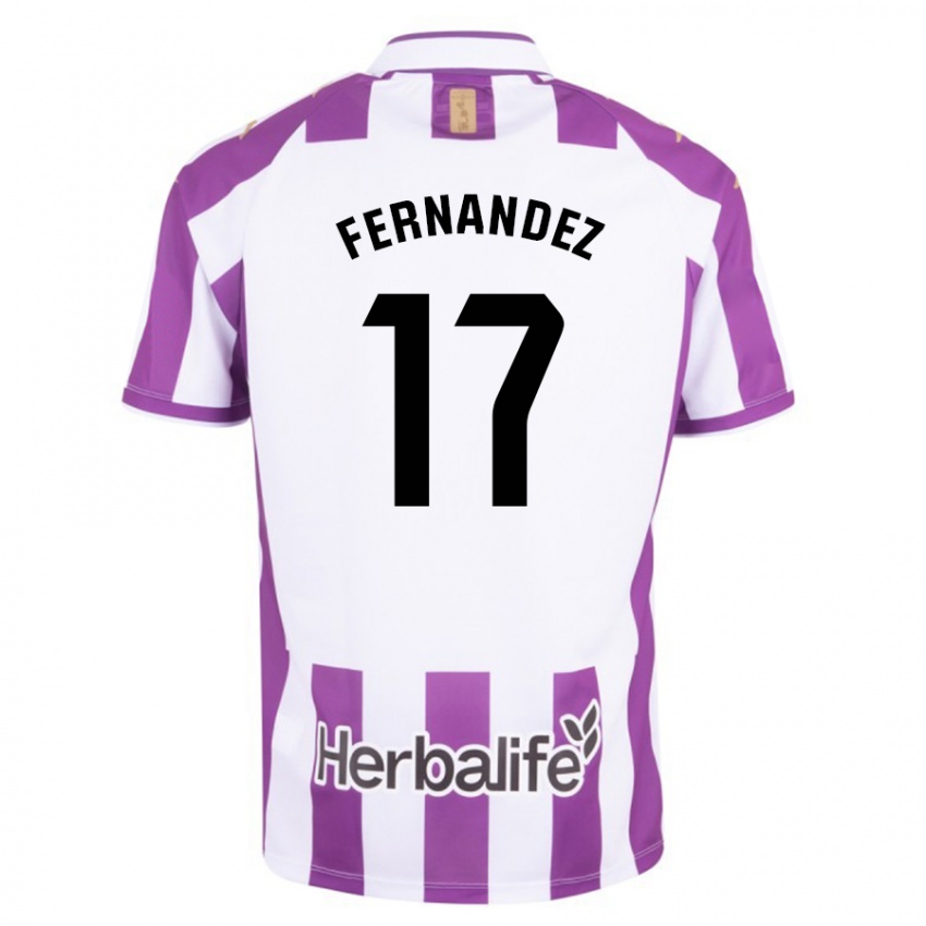 Uomo Maglia Dani Fernández #17 Porpora Kit Gara Home 2023/24 Maglietta