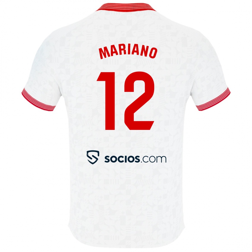 Uomo Maglia Mariano Diaz #12 Bianco Kit Gara Home 2023/24 Maglietta
