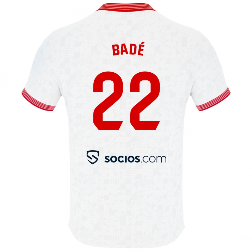 Uomo Maglia Loic Bade #22 Bianco Kit Gara Home 2023/24 Maglietta