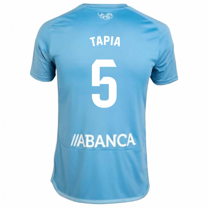 Uomo Maglia Renato Tapia #5 Blu Kit Gara Home 2023/24 Maglietta