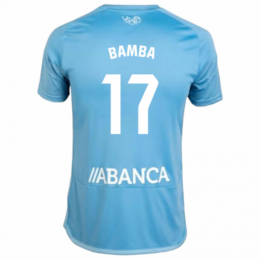 Uomo Maglia Jonathan Bamba #17 Blu Kit Gara Home 2023/24 Maglietta