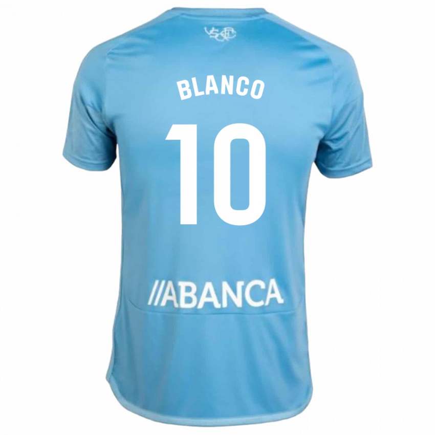 Uomo Maglia Raul Blanco #10 Blu Kit Gara Home 2023/24 Maglietta