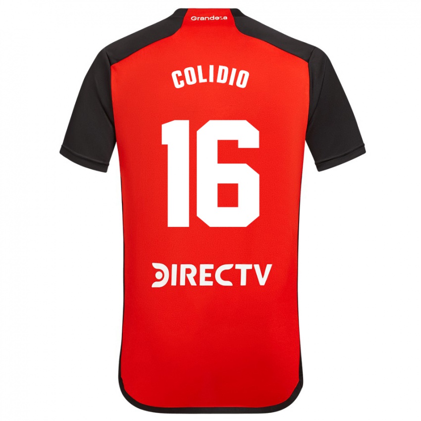 Uomo Maglia Facundo Colidio #16 Rosso Kit Gara Away 2023/24 Maglietta