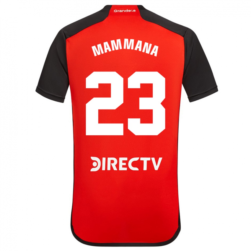 Uomo Maglia Emanuel Mammana #23 Rosso Kit Gara Away 2023/24 Maglietta