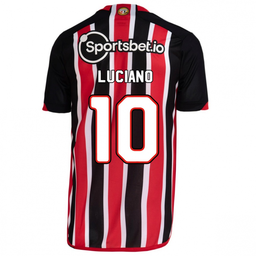 Uomo Maglia Luciano #10 Blu Rosso Kit Gara Away 2023/24 Maglietta