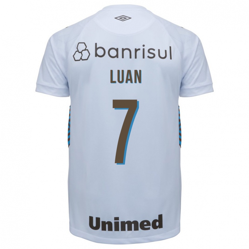 Uomo Maglia Luan #7 Bianco Kit Gara Away 2023/24 Maglietta