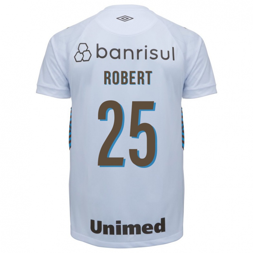 Uomo Maglia Jhonata Robert #25 Bianco Kit Gara Away 2023/24 Maglietta