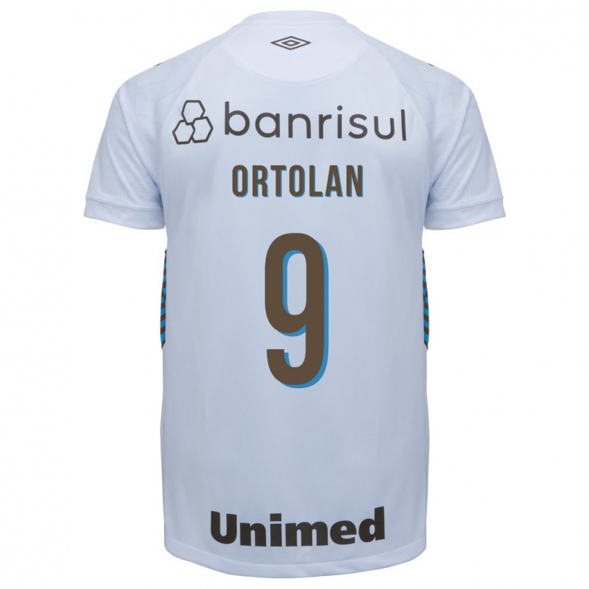 Uomo Maglia Dani Ortolan #9 Bianco Kit Gara Away 2023/24 Maglietta