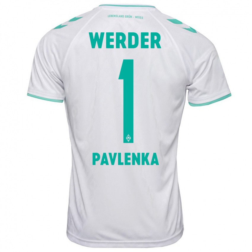 Uomo Maglia Jiri Pavlenka #1 Bianco Kit Gara Away 2023/24 Maglietta