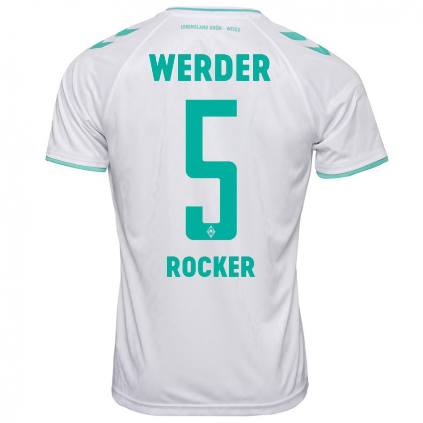 Uomo Maglia Cimo Röcker #5 Bianco Kit Gara Away 2023/24 Maglietta