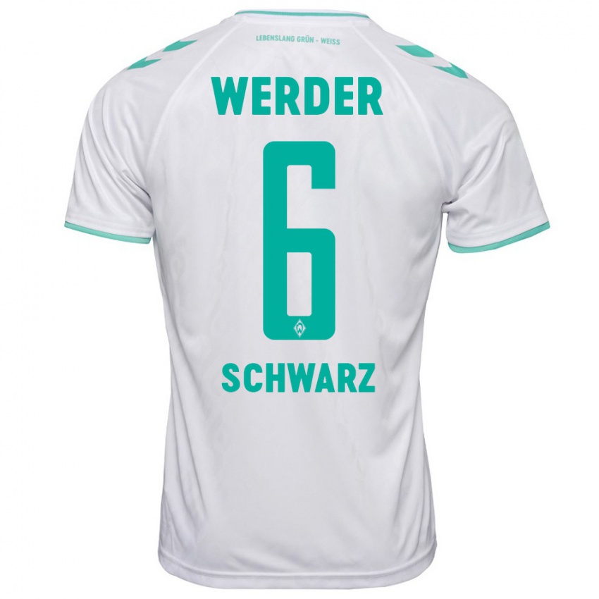 Uomo Maglia Ricardo-Felipe Schwarz #6 Bianco Kit Gara Away 2023/24 Maglietta