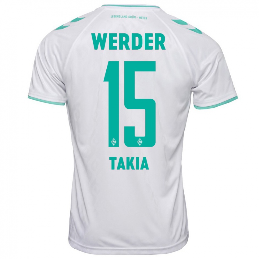 Uomo Maglia Toirik Onlam Takia #15 Bianco Kit Gara Away 2023/24 Maglietta