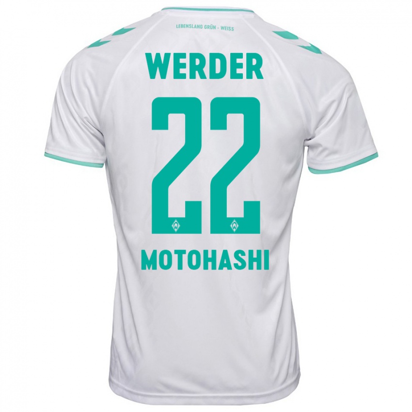 Uomo Maglia Yuzuki Motohashi #22 Bianco Kit Gara Away 2023/24 Maglietta