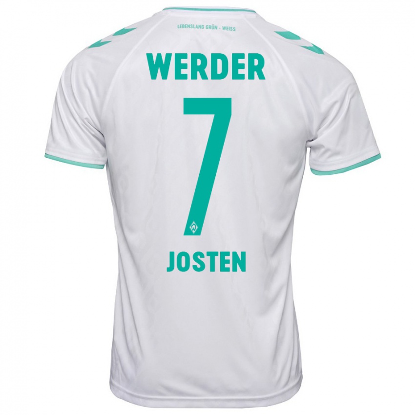 Uomo Maglia Lisa Josten #7 Bianco Kit Gara Away 2023/24 Maglietta