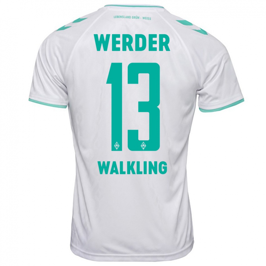 Uomo Maglia Ricarda Walkling #13 Bianco Kit Gara Away 2023/24 Maglietta