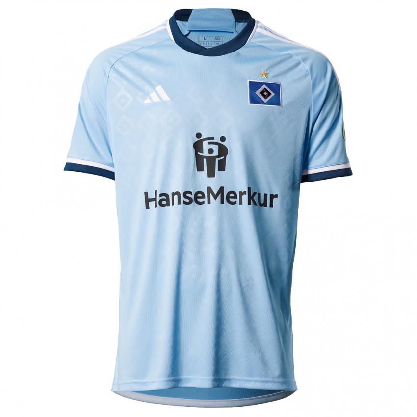 Uomo Maglia Niel Lüthje #19 Blu Kit Gara Away 2023/24 Maglietta