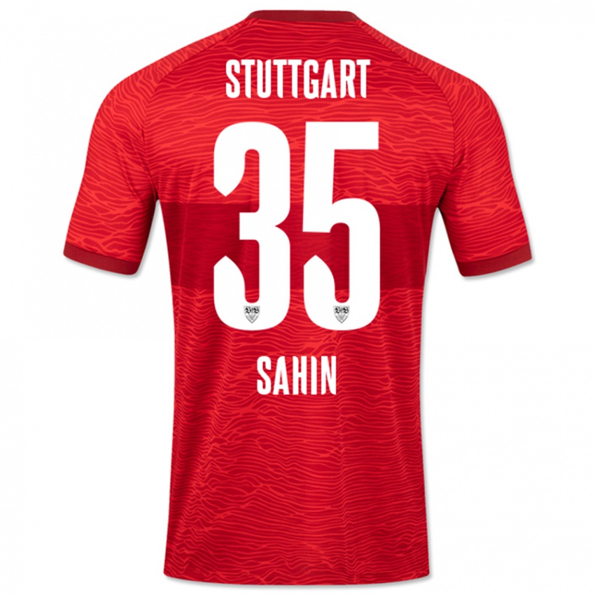 Uomo Maglia Mehmet Sahin #35 Rosso Kit Gara Away 2023/24 Maglietta