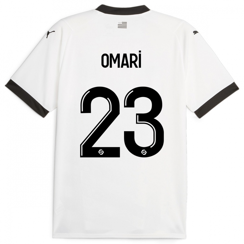 Uomo Maglia Warmed Omari #23 Bianco Kit Gara Away 2023/24 Maglietta