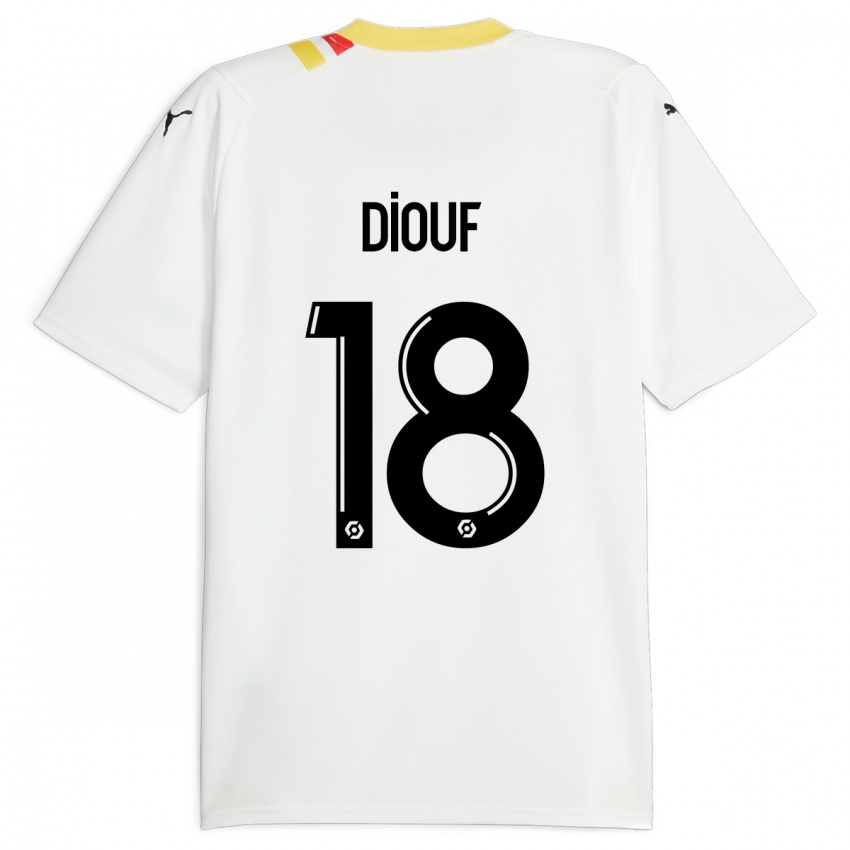 Uomo Maglia Andy Diouf #18 Nero Kit Gara Away 2023/24 Maglietta