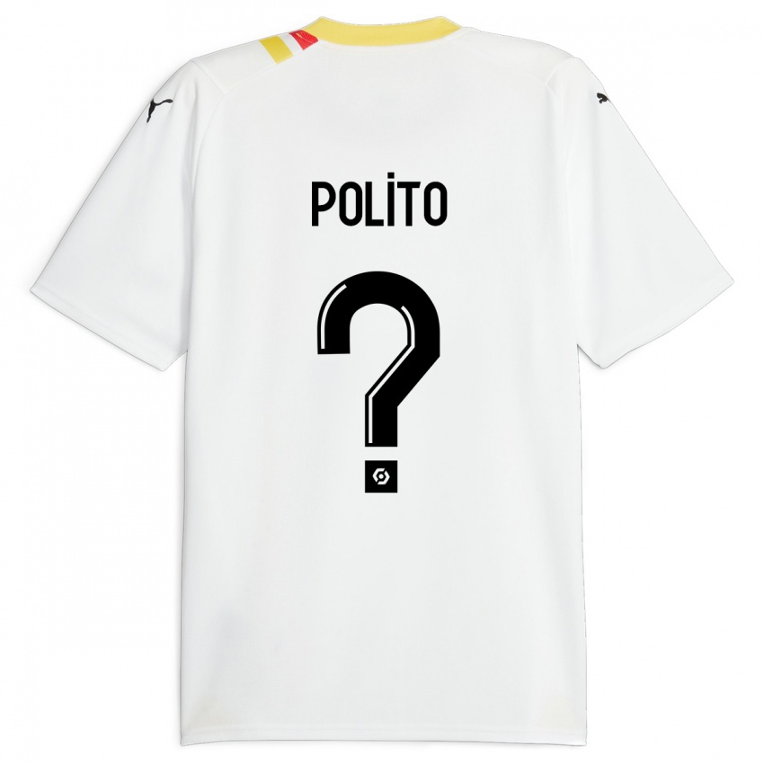 Uomo Maglia Carla Polito #0 Nero Kit Gara Away 2023/24 Maglietta