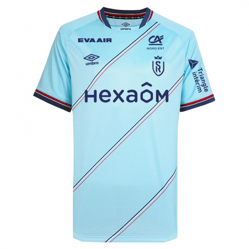 Uomo Maglia Maxime Busi #4 Cielo Blu Kit Gara Away 2023/24 Maglietta