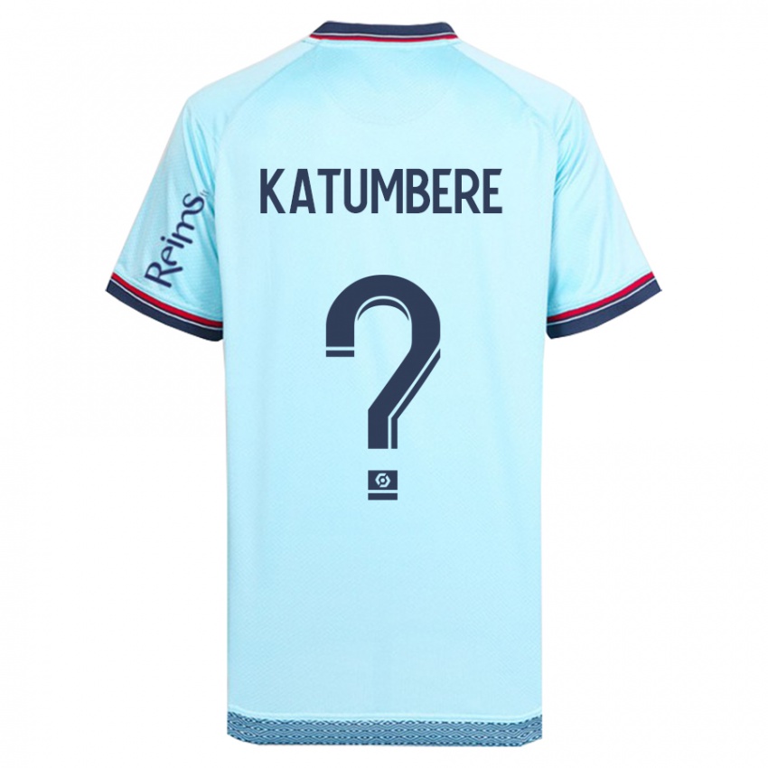 Uomo Maglia Noah Katumbere #0 Cielo Blu Kit Gara Away 2023/24 Maglietta