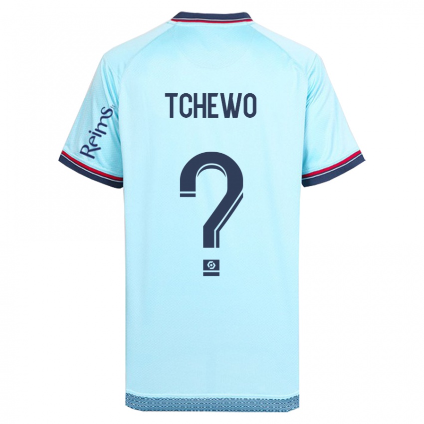 Uomo Maglia Ryan Tchapda Tchewo #0 Cielo Blu Kit Gara Away 2023/24 Maglietta