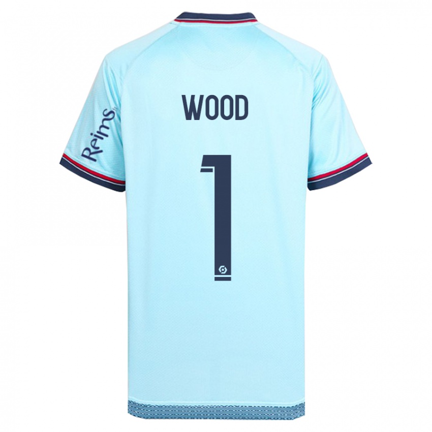 Uomo Maglia Mackenzie Wood #1 Cielo Blu Kit Gara Away 2023/24 Maglietta