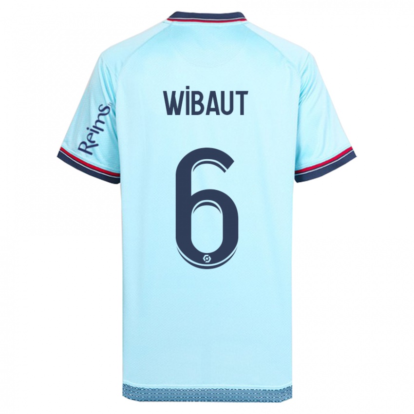 Uomo Maglia Clara Wibaut #6 Cielo Blu Kit Gara Away 2023/24 Maglietta