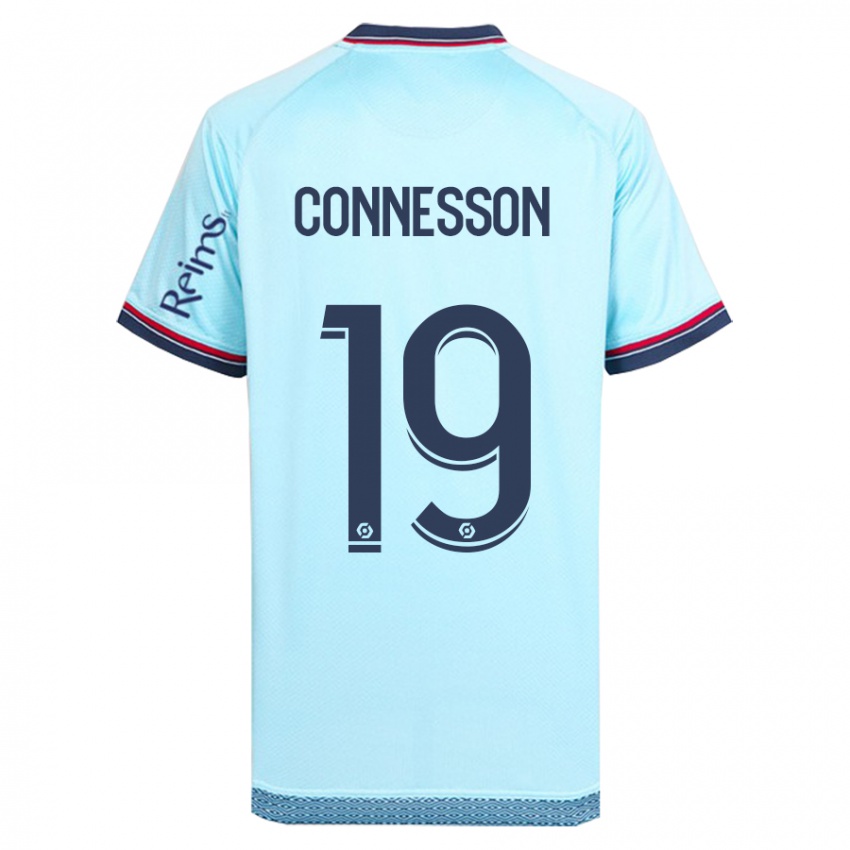 Uomo Maglia Adele Connesson #19 Cielo Blu Kit Gara Away 2023/24 Maglietta