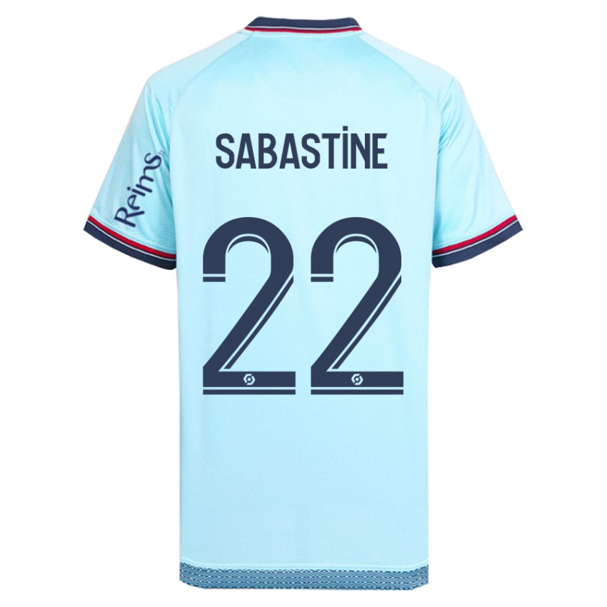 Uomo Maglia Flourish Chioma Sabastine #22 Cielo Blu Kit Gara Away 2023/24 Maglietta