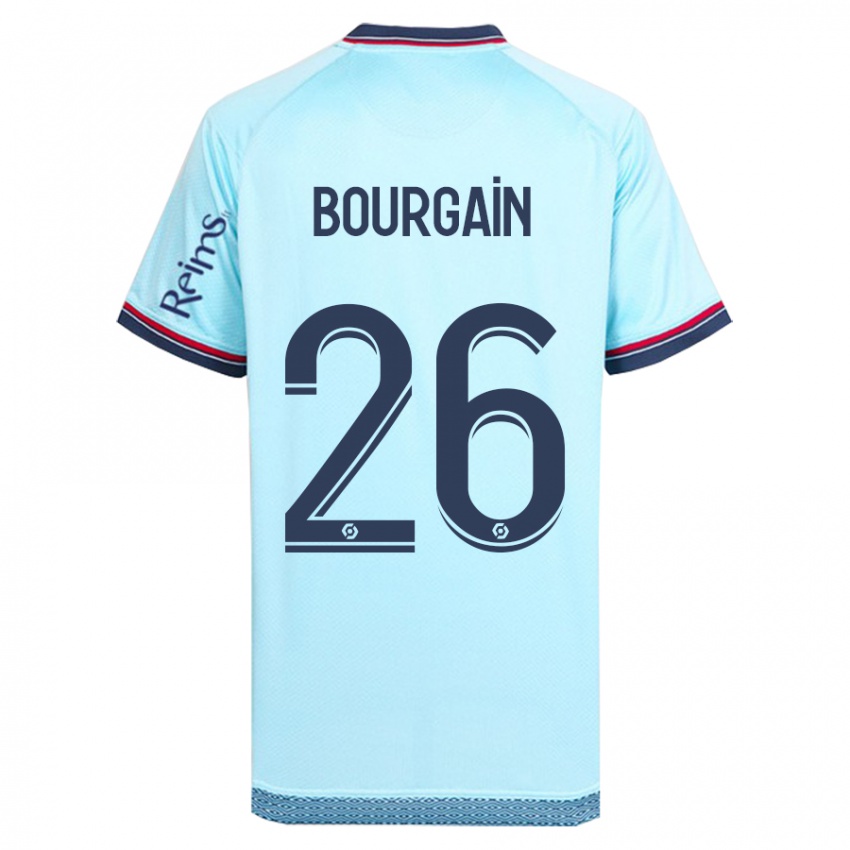 Uomo Maglia Lea Bourgain #26 Cielo Blu Kit Gara Away 2023/24 Maglietta