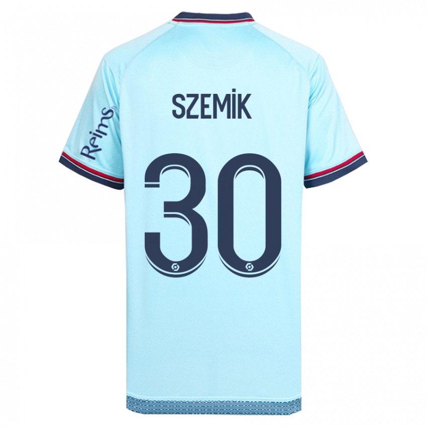 Uomo Maglia Kinga Szemik #30 Cielo Blu Kit Gara Away 2023/24 Maglietta