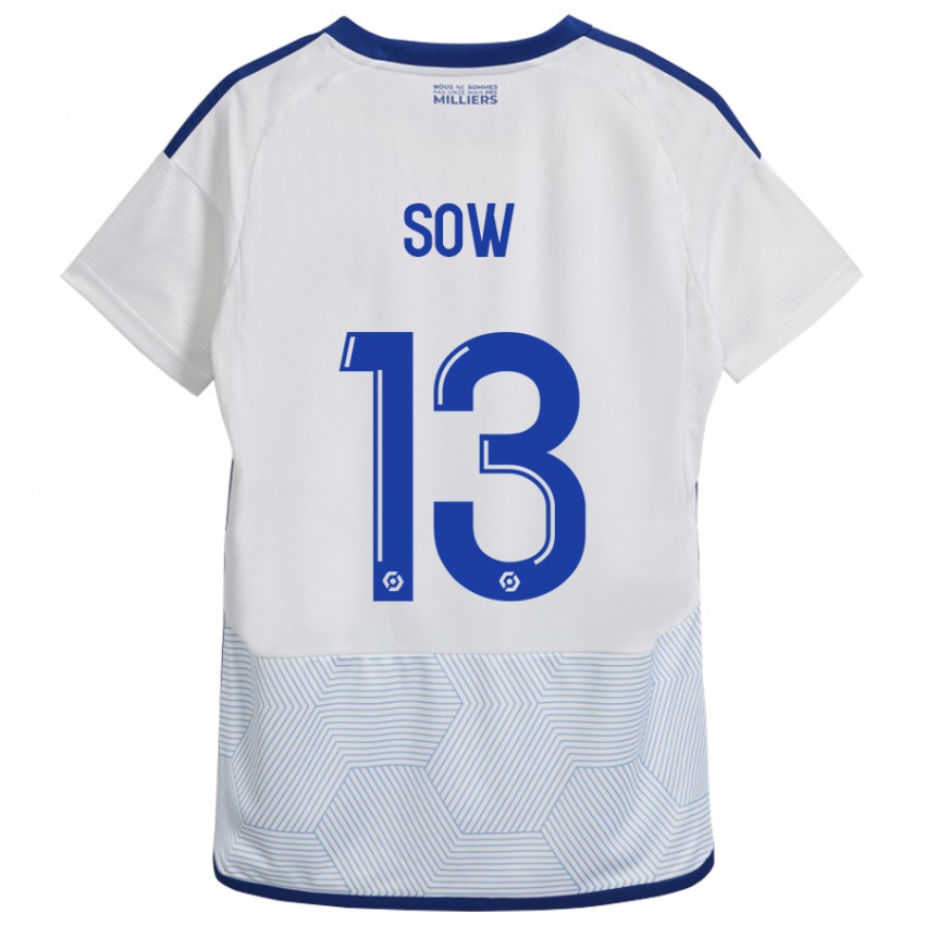 Uomo Maglia Saïdou Sow #13 Bianco Kit Gara Away 2023/24 Maglietta