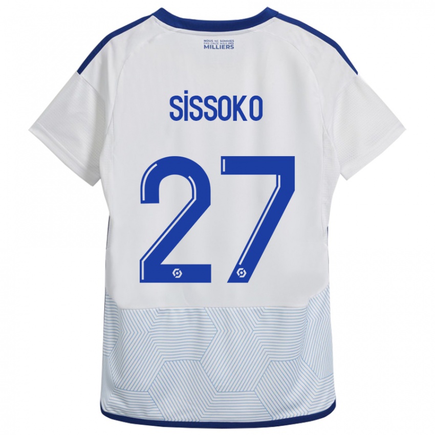 Uomo Maglia Ibrahima Sissoko #27 Bianco Kit Gara Away 2023/24 Maglietta