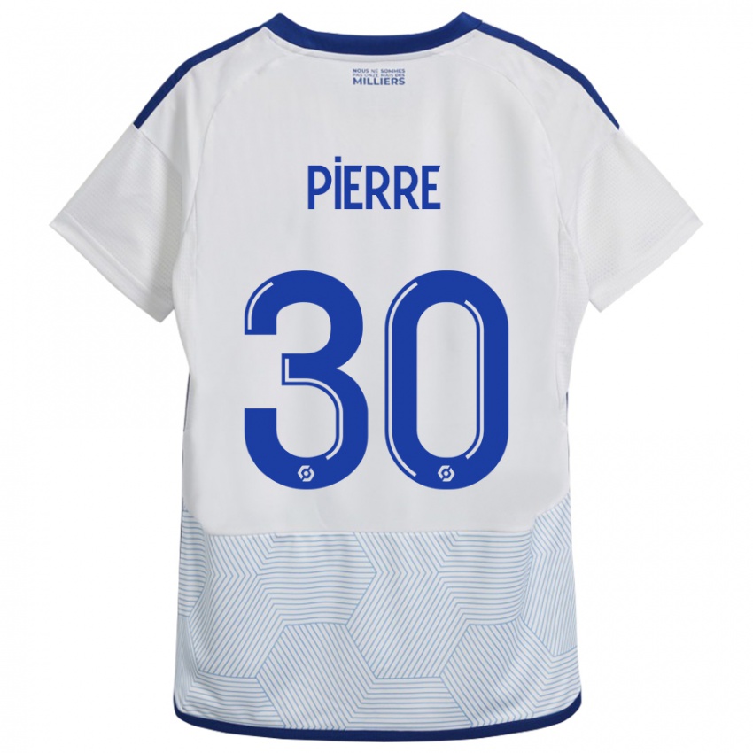 Uomo Maglia Alexandre Pierre #30 Bianco Kit Gara Away 2023/24 Maglietta