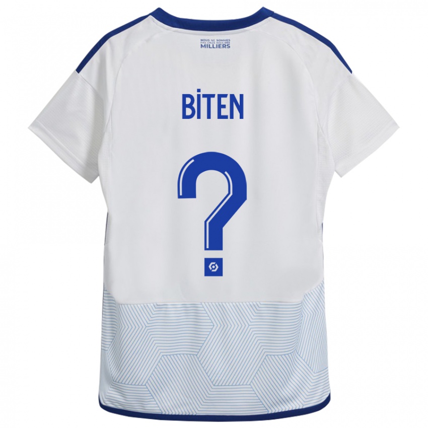 Uomo Maglia Clancy Valère Biten #0 Bianco Kit Gara Away 2023/24 Maglietta