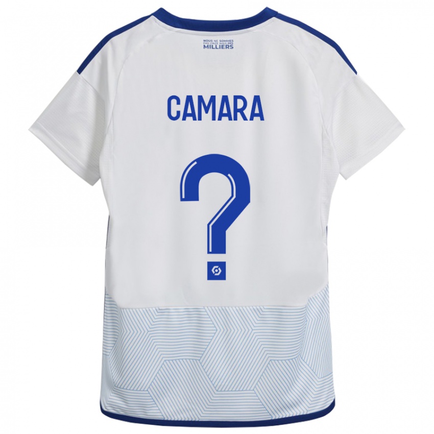 Uomo Maglia Alseny Camara #0 Bianco Kit Gara Away 2023/24 Maglietta