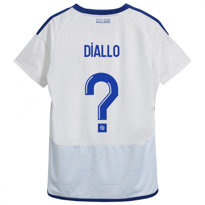 Uomo Maglia Tidiane Diallo #0 Bianco Kit Gara Away 2023/24 Maglietta