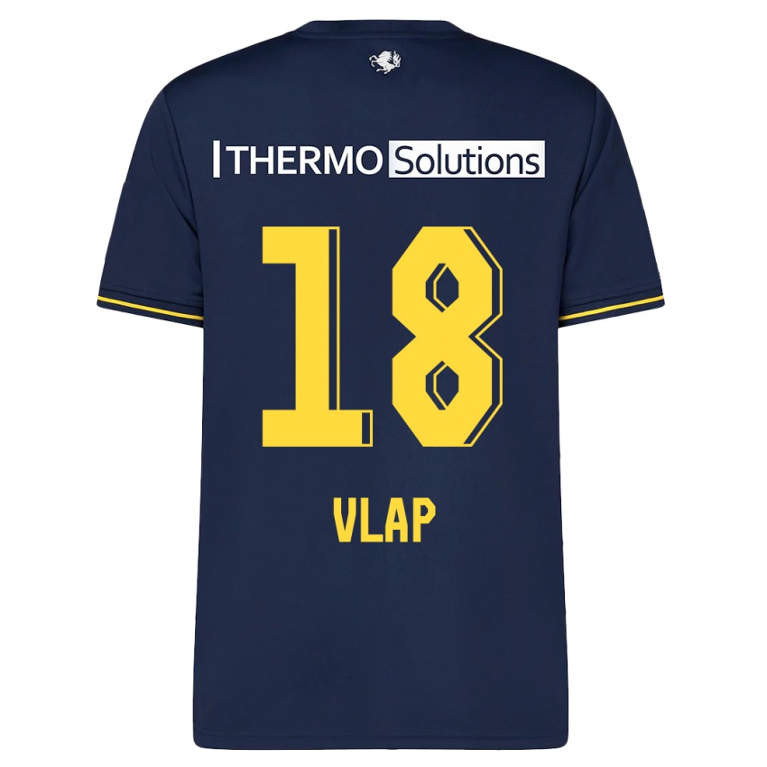 Uomo Maglia Michel Vlap #18 Marina Militare Kit Gara Away 2023/24 Maglietta